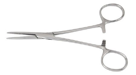 McKesson McKesson Hemostatic Forceps Crile 6-1/4 Inch Office Grade Stainless Steel NonSterile Ratchet Lock Finger Ring Handle Straight - 43-2-458