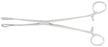 McKesson McKesson Sponge Forceps Foerster 9-1/2 Inch Office Grade Stainless Steel NonSterile Finger Ring Handle Straight Serrated Tip - 43-2-577