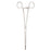 McKesson - Sponge Forceps Foerster 9-1/2 Inch Length Office Grade Stainless Steel NonSterile Finger Ring Handle Straight Serrated Tip - 43-2-577