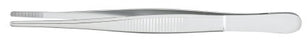 McKesson - Dressing Forceps 5 Inch Length Office Grade Stainless Steel NonSterile NonLocking Thumb Handle Serrated Tip - 43-2-710