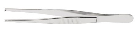 McKesson - Tissue Forceps 5 Inch Length Office Grade Stainless Steel NonSterile NonLocking Thumb Handle 1 X 2 Teeth - 43-2-757