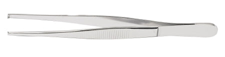 McKesson McKesson Tissue Forceps 5-1/2 Inch Office Grade Stainless Steel NonSterile NonLocking Thumb Handle 1 X 2 Teeth - 43-2-762
