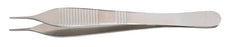 McKesson - Dressing Forceps Adson 4-3/4 Inch Length Office Grade Stainless Steel NonSterile NonLocking Thumb Handle Serrated Tips - 43-2-771