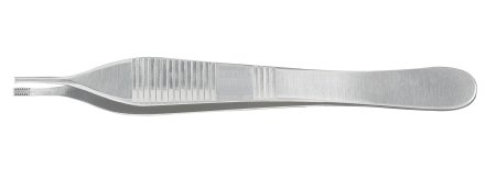 McKesson McKesson Tissue Forceps Adson-Brown 4-3/4 Inch Office Grade Stainless Steel NonSterile NonLocking Thumb Handle 7 X 7 Side Grasping Teeth - 43-2-778