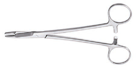 McKesson - Needle Holder 5-1/2 Inch Length Serrated Jaws Finger Ring Handle - 43-2-872