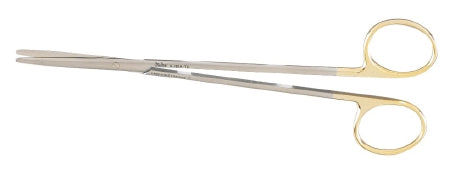 Miltex Miltex Carb-N-Sert Dissecting Scissors Metzenbaum 7 Inch Length OR Grade Stainless Steel (German) / Tungsten Carbide NonSterile Finger Ring Handle Straight Blade Blunt/Blunt - 5-181TC