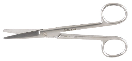 Miltex Miltex Dissecting Scissors Mayo 6-3/4 Inch Length OR Grade Stainless Steel (German) NonSterile Finger Ring Handle Straight Rounded Blades Blunt/Blunt - 5-140