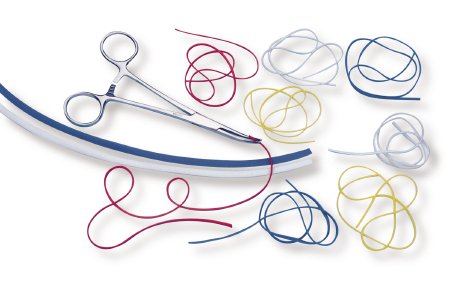 McKesson McKesson Vessel Loop Mini Red Silicone Radiopaque Sterile 0.03 X 16 Inch - 19-11001