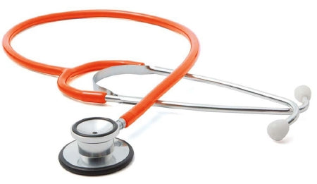 Proscope 670 - Classic Stethoscope Orange 1-Tube 21 Inch Tube Double-Sided Chestpiece - 670NO