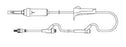 Amsino International Administration Set 60 Drops / mL Drip Rate 83 Inch 2 Ports - 608306