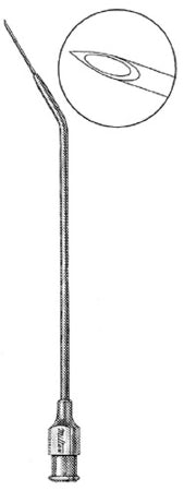 Miltex - Tonsil Needle Curved Style 23 Gauge 3-3/4 Inch Luer Lock Type - 20-427
