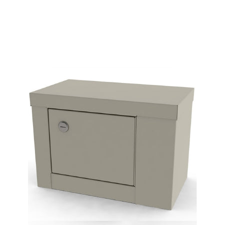 UMF Medical Narcotic Cabinet Wall Mount Steel 1 Shelf Key Lock - 7784