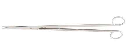 Miltex - Dissecting Scissors Metzenbaum-Nelson 14-1/2 Inch Length OR Grade German Stainless Steel NonSterile Finger Ring Handle Straight Blade Blunt Tip / Blunt Tip - 5-194