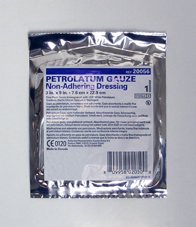 McKesson McKesson Petrolatum Impregnated Dressing 1 X 8 Inch Pleated Gauze USP White Petrolatum Sterile - 61-77030