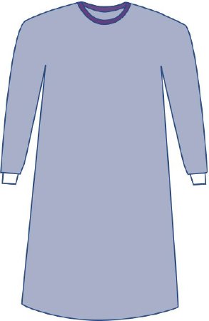 Aurora - Non-Reinforced Surgical Gown with Towel 2X-Large Blue Sterile AAMI Level 3 Disposable - DYNJP2703