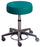 Millennium Series - Exam Stool Backrest Pneumatic Height Adjustment 5 Casters Black - 21340B-US393