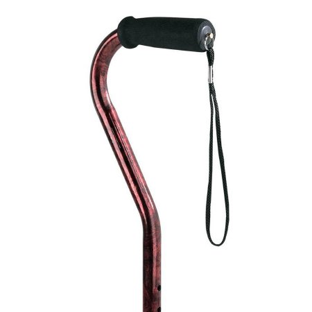 Carex - Offset Cane Aluminum 31 to 40 Inch Height Red - FGA51400 0000