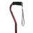 Carex - Offset Cane Aluminum 31 to 40 Inch Height Red - FGA51400 0000