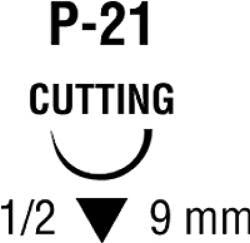 Covidien Polysorb Suture with Needle Absorbable Coated Undyed Suture Braided Polyester Size 5-0 18 Inch Suture 1-Needle 9 mm Length 1/2 Circle Reverse Cutting Needle - SL1644G