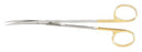 Miltex Miltex Carb-N-Sert Dissecting Scissors Metzenbaum 7 Inch Length OR Grade Stainless Steel (German) / Tungsten Carbide NonSterile Finger Ring Handle Curved Blade Sharp/Sharp - 5-182B-TC