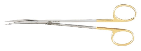 Miltex Carb-N-Sert - Dissecting Scissors Metzenbaum 7 Inch Length OR Grade German Stainless Steel / Tungsten Carbide NonSterile Finger Ring Handle Curved Blade Sharp Tip / Sharp Tip - 5-182B-TC