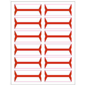 Tabbies Acme Abgor Compatible Wrap-Around File Folder Labels - 3/4" H x 3-1/2" W, - 240 per Pack