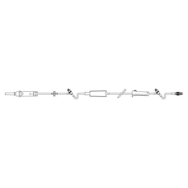 Baxter Healthcare Iv Solution Set Continu-Flo 10Drp M Ll Adptr/Clr Primary Infusion 48/Ca - 2C8571