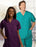 Fashion Seal Uniforms Poplin Scrub Shirt Large Ceil Blue 3 Pockets Short Sleeves Unisex - 78762-L