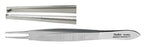 Miltex - Tissue Forceps Stevens 4 Inch Length OR Grade German Stainless Steel NonSterile NonLocking Thumb Handle Straight Serrated Tips with 1 X 2 Teeth - 18-804