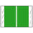Tabbies - Blank Label Chart Tab Green Paper 1 X 500 Inch - 11103