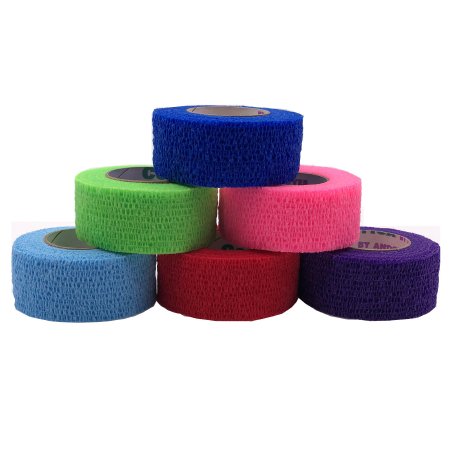 Co-Flex·Med - Cohesive Bandage 1 Inch X 5 Yard 16 lbs. Tensile Strength Self-adherent Closure Neon Pink / Blue / Purple / Light Blue / Neon Green / Red NonSterile - 7100CP-030