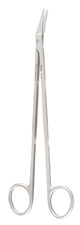 Miltex - Vascular Scissors Potts-Smith 7-1/2 Inch Length OR Grade German Stainless Steel NonSterile Finger Ring Handle 25° Angled Sharp Tip / Sharp Tip - 5-246