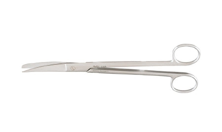 Miltex Miltex Dissecting Scissors Sims 8 Inch Length OR Grade Stainless Steel (German) NonSterile Finger Ring Handle Curved Blade Sharp/Blunt - 5-228