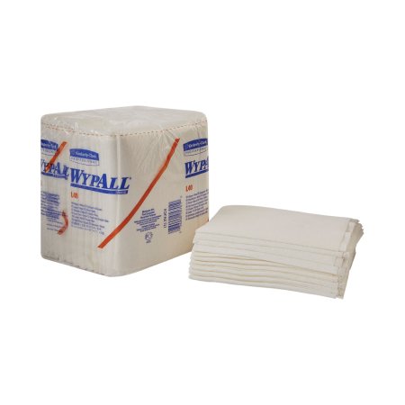 WypAll L40 - Task Wipe Light Duty White NonSterile Double Re-Creped 12 X 12-1/2 Inch Disposable - 05701