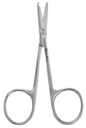 Miltex Economy Stitch Scissors Spencer 5-1/2 Inch Length Floor Grade Stainless Steel Finger Ring Handle Curved Blade Blunt/Blunt - EG9-100
