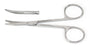 Miltex Vantage Strabismus Scissors 4 Inch Length Office Grade Stainless Steel Finger Ring Handle Curved Blade Blunt/Blunt - V95-314