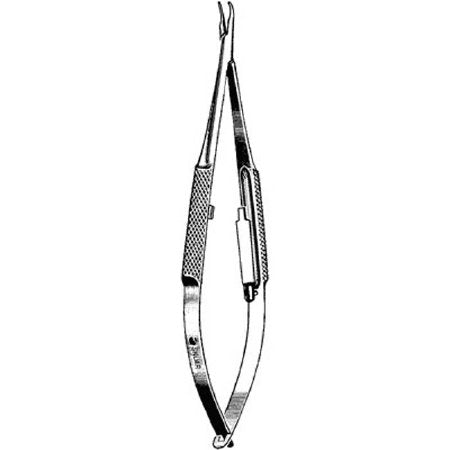 Sklar - Needle Holder 5-1/4 Inch Length Curved Smooth Tip Spring Handle - 65-6446