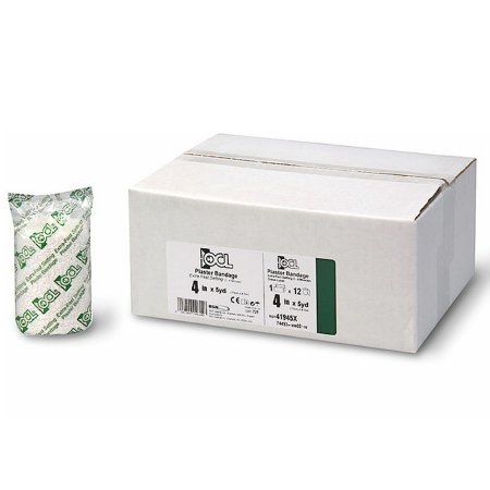 OCL Green Label - Plaster Bandage 4 Inch X 15 Foot Plaster of Paris White - 41945X