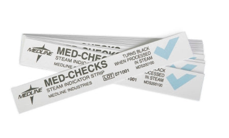 Med-Checks - Sterilization Chemical Indicator Strip Steam 4 Inch - Medline - MDS200100