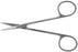 BR Surgical - Iris Scissors 4-1/2 Inch Length Surgical Grade Stainless Steel NonSterile Finger Ring Handle Straight Sharp Tip / Sharp Tip - BR08-34011