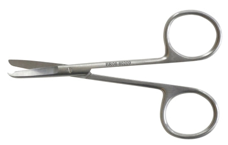BR Surgical BR Surgical Stitch Scissors Spencer 3-1/2 Inch Length Surgical Grade Stainless Steel NonSterile Finger Ring Handle Straight Blunt/Blunt - BR08-80209