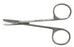 BR Surgical - Stitch Scissors Spencer 3-1/2 Inch Length Surgical Grade Stainless Steel NonSterile Finger Ring Handle Straight Blunt Tip / Blunt Tip - BR08-80209