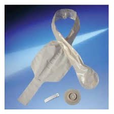 Assura - Ileostomy Night Pouch Two-Piece System 2 Inch Length 3/8 to 2-1/8 Inch Stoma Drainable - 2837