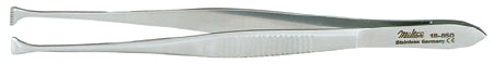 Miltex - Tissue Forceps Graefe 4-3/8 Inch Length OR Grade German Stainless Steel NonSterile NonLocking Thumb Handle Straight 4.5 mm Wide Jaws with Fine Teeth - 18-850