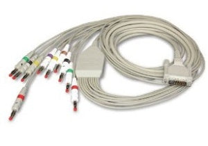 Schiller America Cable, ECG 10 Lead Patient Cable, USA 3.5 m, With Non-Detachable Leads, Clip AT-10 - 2.400119S