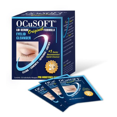 Ocusoft OCuSOFT Lid Scrub Eyelid Cleanser 30 per Box Wipe - 54799030190