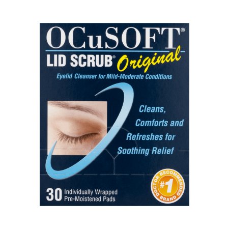 OCuSOFT Lid Scrub - Eyelid Cleanser 30 per Box Wipe - 54799030190