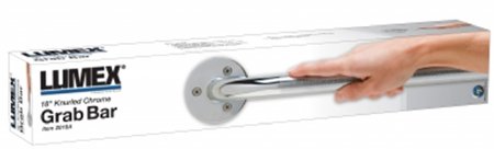 Graham-Field - Wall Grab Bar Chrome Finish Knurled Steel - 2019A