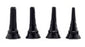 Welch Allyn - Ear Speculum Tip Set Round Tip Stainless Steel 2, 3, 4, 5 mm Reusable - 24400-U