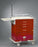 Future Health Concepts - Medication Cart Solid Poly 33.5 X 25 X 39.75 Inch Red Two-3 Inch, One-6 Inch, One-12 Inch - MPMBS-424P-R